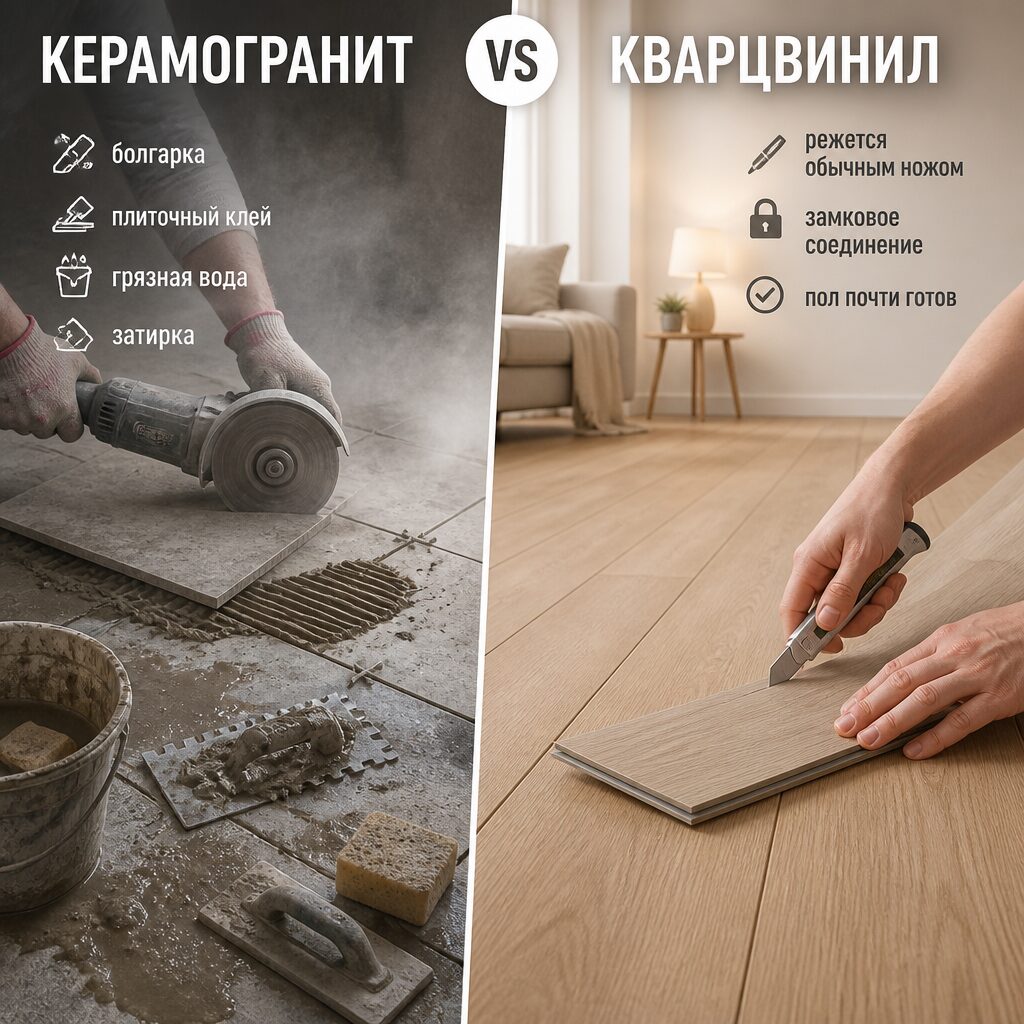 Монтаж: мокрые процессы против «сухой» укладки