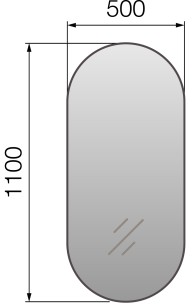 Зеркало Marka One Lola 50x3x110 У85580