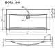 Раковина 1MarKa Нота new 48x100 Ц0000004834