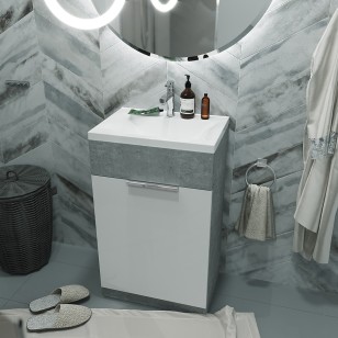 Тумба с раковиной 1MarKa Revo 50x35x85 У99085