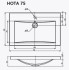 Раковина 1MarKa Нота new 48x75 Ц0000004400