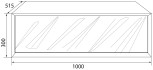Тумба Marka One Glace 100x51.5x30 У73576