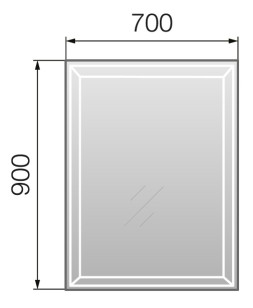 Зеркало Marka One Classic 2 70x3x90 У52205