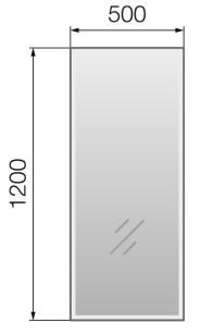 Зеркало Marka One Stella 50x3x120 У85579