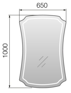 Зеркало Marka One Neoclassic 2 65x3x100 У52206