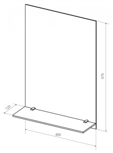 Зеркало 1MarKa Уют 60x21.6x80 У25368