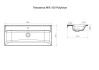 Раковина Marka One Mix 44.3x100 У79779