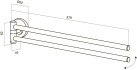 Держатель для полотенец Am.Pm Bliss L 37.8x4.5x6.2 A5532664