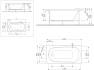 Фронтальная панель универсальная для ванн Am.Pm Joy 150x1x55.3 W85A-150-070W-P