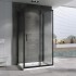 Душевой уголок Abber Schwarzer Diamant 180x195 AG30180B-S100B-S100B