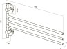 Держатель для полотенец Am.Pm Bliss L 39x4x20.4 A5532764