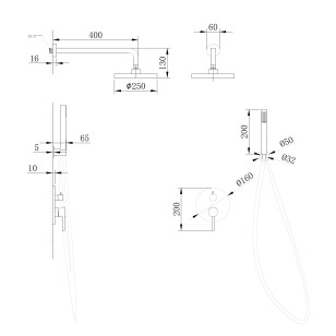 Душевая стойка Abber Emotion 125 AF8818
