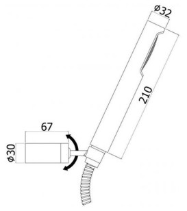 Душевой гарнитур Paffoni Birillo 3.2 ZDUP036BO
