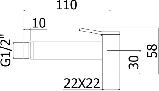 Гигиенический душ Paffoni Square 5.8x12 ZDOC121CR