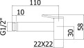 Гигиенический душ Paffoni Square 5.8x12 ZDOC121CR