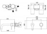 Смеситель Paffoni Light 25x17.6x10 LIG101HGSP/M