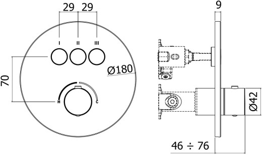 Смеситель Paffoni Compact Bo 18x7.6x18 CPM019HG