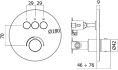 Смеситель Paffoni Compact Bo 18x7.6x18 CPM019HG