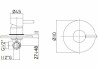 Смеситель Paffoni Light 11x5.2x11 LIG011HG
