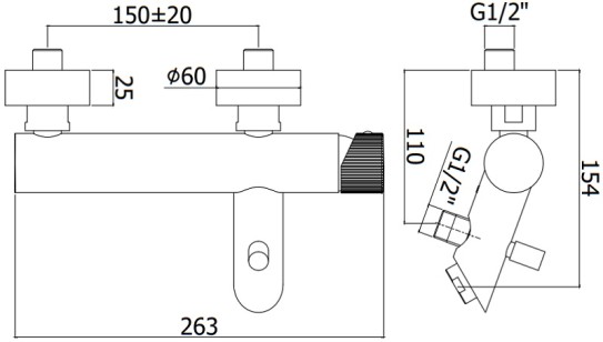 Смеситель Paffoni Jo 26.3x16.9 JO022CR