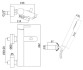 Смеситель Paffoni Light 26.2x15.4x6.2 LIG023HGSP