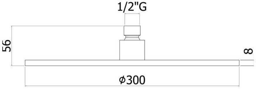 Верхний душ Paffoni Master King 30x40x10 ZSOF079ROSE + ZSOF034ROSE