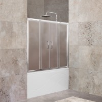 Шторка на ванну BelBagno Unique 150x140 UNIQUE-VF-2-150/180-140-P-Cr