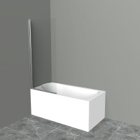 Шторка на ванну BelBagno Uno 75x150 UNO-V-1-75/150-C-Cr