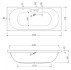 Акриловая ванна Cezares Piave 170x75x45 CALISTO-170-75-45