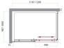 Душевой уголок BelBagno Uno 120x100x185 UNO-AH-1-120/100-M-Cr