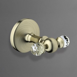 Крючок двойной ArtMax Antic Crystal AM-2686SJ-Br