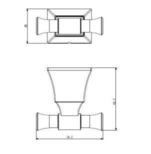 Крючок Cezares Genova AM-M-013-CR