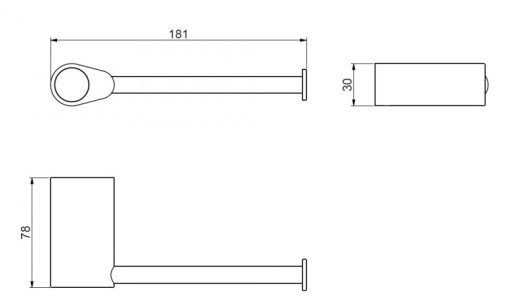 Держатель для туалетной бумаги Cezares Verona Push AM-M-033-CR