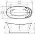 Акриловая ванна BelBagno 167x75x69.5 BB302
