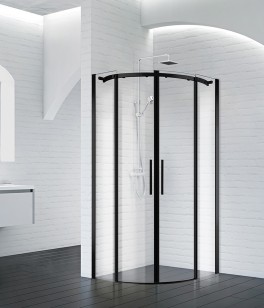 Душевой уголок BelBagno Acqua 100x100x195 ACQUA-R-2-100-C-NERO