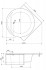 Акриловая ванна Cezares Серия FI 160x160x49 FI CORNER-160-160-49