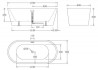Акриловая ванна BelBagno 170x80x60 BB71-1700-NERO