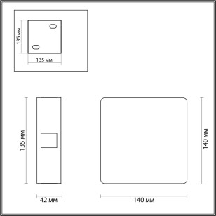 Светильник настенный Odeon Light Hightech 4259/8WL