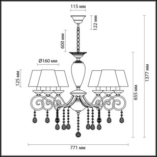 Люстра Odeon Light Classic 3924/6