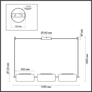 Люстра Odeon Light L-Vision 5003/30L
