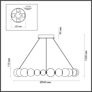 Люстра Odeon Light L-Vision 5007/45L