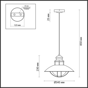 Подвес Odeon Light Nature 4164/1
