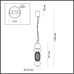 Подвес Odeon Light Pendant 4827/18L