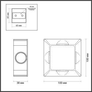 Настенный светильник Odeon Light Hightech 4252/4WL