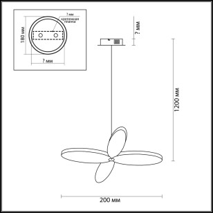 Подвес Lumion Ledio 3643/22L