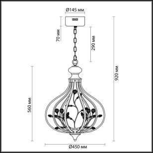 Люстра Lumion Ledio 3710/72L