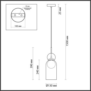 Подвес Odeon Light Modern 5022/1