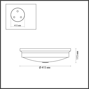 Настенно-потолочный светильник Odeon Light Walli 4825/4C