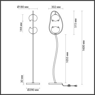 Торшер Odeon Light Modern 4873/2F
