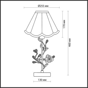 Настольная лампа Odeon Light Country 2585/1T